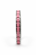 Silver & Pink Two Tone Bracelet
