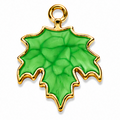 Marbled Maple Leaf Pendant