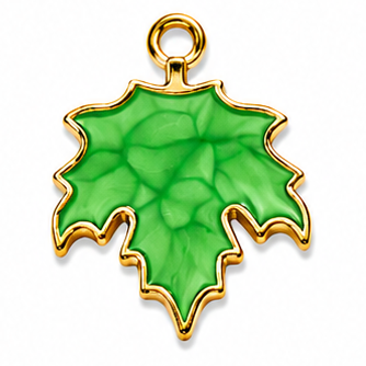 Marbled Maple Leaf Pendant