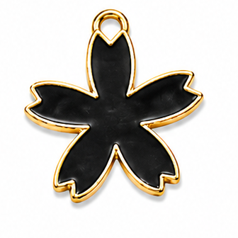 Black Flower Pendant