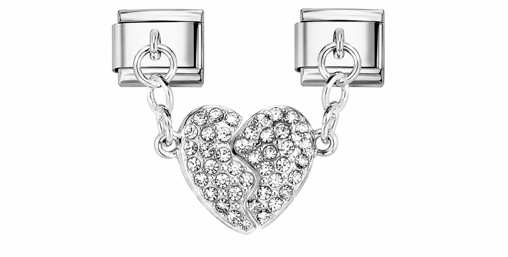 Crystal Heart Magnetic Charm