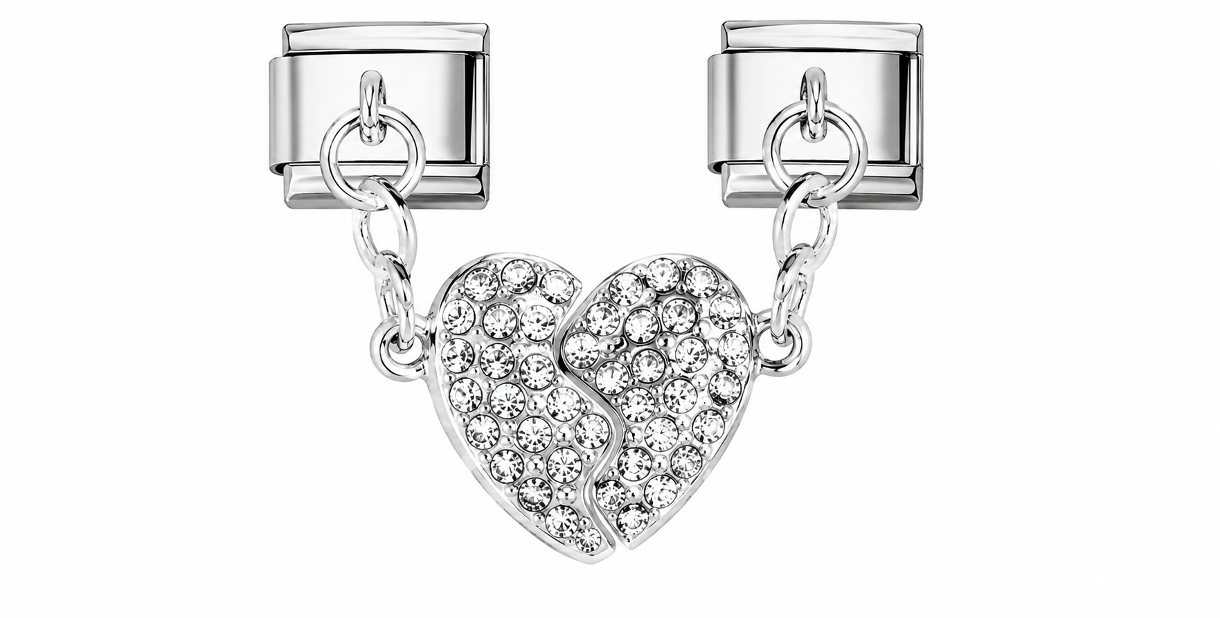 Crystal Heart Magnetic Charm