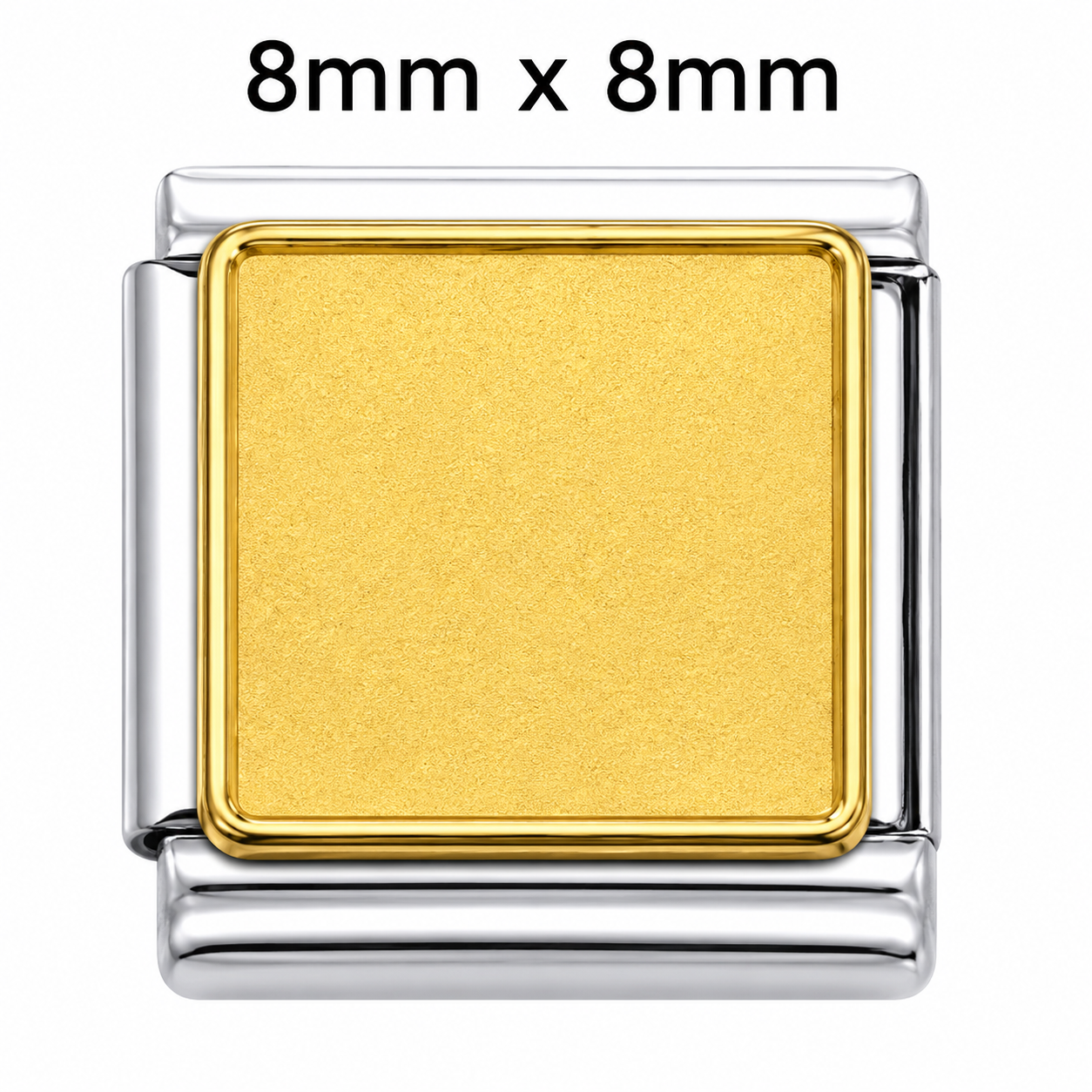 Gold Square Photo Charm