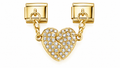 Crystal Heart Magnetic Charm
