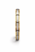 Two Tone Long Link Bracelet